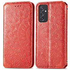 Custodia Portafoglio In Pelle Fantasia Modello Cover con Supporto S01D per Samsung Galaxy A15 5G Rosso