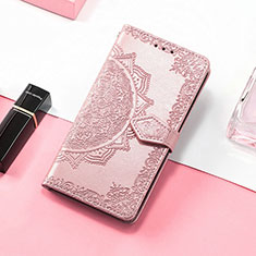 Custodia Portafoglio In Pelle Fantasia Modello Cover con Supporto S01D per Samsung Galaxy XCover 6 Pro 5G Oro Rosa
