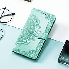 Custodia Portafoglio In Pelle Fantasia Modello Cover con Supporto S01D per Samsung Galaxy XCover 6 Pro 5G Verde