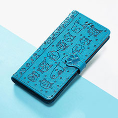 Custodia Portafoglio In Pelle Fantasia Modello Cover con Supporto S03D per Huawei Honor 90 5G Blu