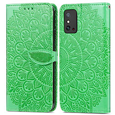 Custodia Portafoglio In Pelle Fantasia Modello Cover con Supporto S04D per Huawei Honor X10 Max 5G Verde