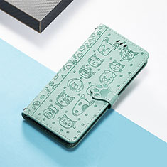 Custodia Portafoglio In Pelle Fantasia Modello Cover con Supporto S05D per Huawei Honor Magic5 5G Verde