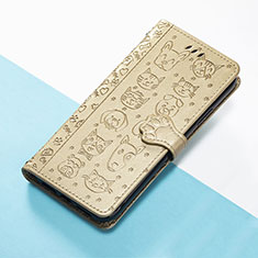 Custodia Portafoglio In Pelle Fantasia Modello Cover con Supporto S05D per Huawei Nova Y91 Oro