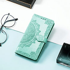 Custodia Portafoglio In Pelle Fantasia Modello Cover con Supporto S05D per Xiaomi Redmi 11A 4G Verde