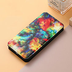 Custodia Portafoglio In Pelle Fantasia Modello Cover con Supporto S06D per Huawei Honor Magic5 Pro 5G Multicolore