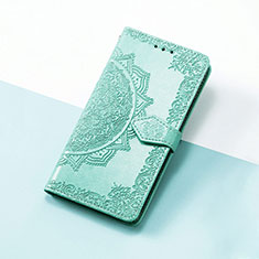 Custodia Portafoglio In Pelle Fantasia Modello Cover con Supporto S07D per Google Pixel 4 Verde