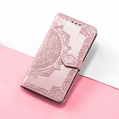 Custodia Portafoglio In Pelle Fantasia Modello Cover con Supporto S07D per Huawei Honor Magic3 Pro 5G Oro Rosa