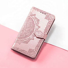 Custodia Portafoglio In Pelle Fantasia Modello Cover con Supporto S07D per Huawei Honor Magic4 Lite 5G Oro Rosa
