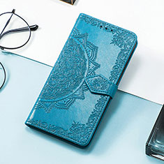 Custodia Portafoglio In Pelle Fantasia Modello Cover con Supporto S07D per Huawei Honor Magic5 5G Blu