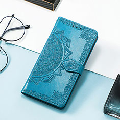 Custodia Portafoglio In Pelle Fantasia Modello Cover con Supporto S07D per Huawei Honor Magic5 Pro 5G Blu