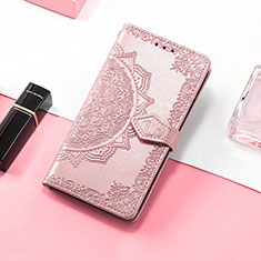 Custodia Portafoglio In Pelle Fantasia Modello Cover con Supporto S07D per Huawei Honor Magic5 Pro 5G Oro Rosa
