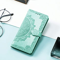 Custodia Portafoglio In Pelle Fantasia Modello Cover con Supporto S07D per Huawei Honor Magic5 Pro 5G Verde