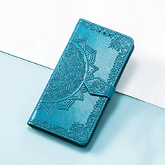 Custodia Portafoglio In Pelle Fantasia Modello Cover con Supporto S07D per Huawei Nova Y90 Blu