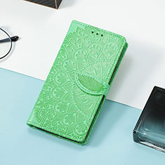 Custodia Portafoglio In Pelle Fantasia Modello Cover con Supporto S08D per Huawei Honor 60 5G Verde