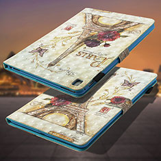 Custodia Portafoglio In Pelle Fantasia Modello Cover con Supporto Y01B per Apple iPad Pro 9.7 Bianco