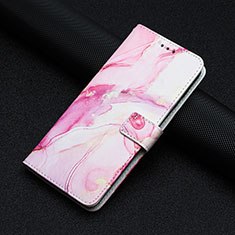 Custodia Portafoglio In Pelle Fantasia Modello Cover con Supporto Y01X per Xiaomi Mi 13 5G Rosa