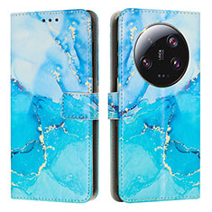 Custodia Portafoglio In Pelle Fantasia Modello Cover con Supporto Y01X per Xiaomi Mi 13 Ultra 5G Blu
