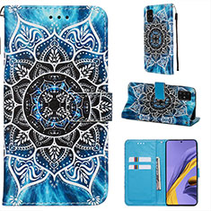 Custodia Portafoglio In Pelle Fantasia Modello Cover con Supporto Y02B per Samsung Galaxy A51 5G Multicolore
