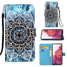 Custodia Portafoglio In Pelle Fantasia Modello Cover con Supporto Y02B per Samsung Galaxy S20 FE 5G Multicolore