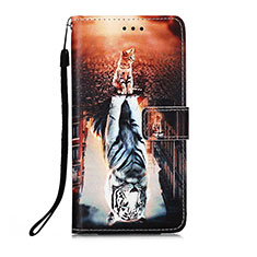 Custodia Portafoglio In Pelle Fantasia Modello Cover con Supporto Y02B per Xiaomi Poco M3 Multicolore