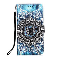 Custodia Portafoglio In Pelle Fantasia Modello Cover con Supporto Y02B per Xiaomi Redmi 10 India Multicolore