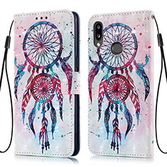 Custodia Portafoglio In Pelle Fantasia Modello Cover con Supporto Y03B per Samsung Galaxy A10s Multicolore