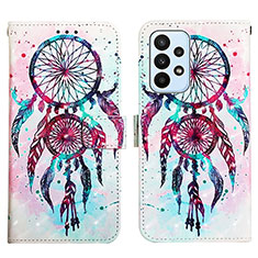 Custodia Portafoglio In Pelle Fantasia Modello Cover con Supporto Y03B per Samsung Galaxy A23 5G Multicolore