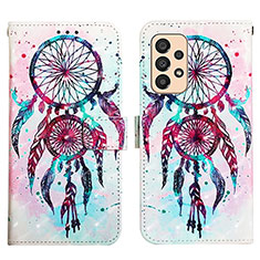 Custodia Portafoglio In Pelle Fantasia Modello Cover con Supporto Y03B per Samsung Galaxy A33 5G Multicolore