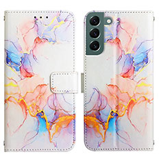 Custodia Portafoglio In Pelle Fantasia Modello Cover con Supporto Y03B per Samsung Galaxy S21 5G Colorato
