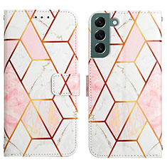 Custodia Portafoglio In Pelle Fantasia Modello Cover con Supporto Y03B per Samsung Galaxy S21 Plus 5G Multicolore