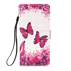 Custodia Portafoglio In Pelle Fantasia Modello Cover con Supporto Y03B per Xiaomi Poco M2 Pro Rosa Caldo