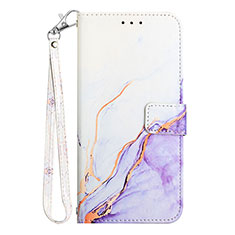 Custodia Portafoglio In Pelle Fantasia Modello Cover con Supporto Y05B per Samsung Galaxy S20 FE (2022) 5G Viola