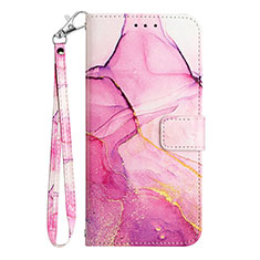 Custodia Portafoglio In Pelle Fantasia Modello Cover con Supporto Y05B per Samsung Galaxy S20 FE 5G Rosa Caldo