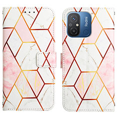 Custodia Portafoglio In Pelle Fantasia Modello Cover con Supporto YB1 per Xiaomi Poco C55 Bianco