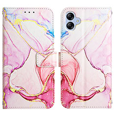 Custodia Portafoglio In Pelle Fantasia Modello Cover con Supporto YB4 per Samsung Galaxy A04 4G Rosa