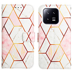 Custodia Portafoglio In Pelle Fantasia Modello Cover con Supporto YB4 per Xiaomi Mi 13 5G Bianco