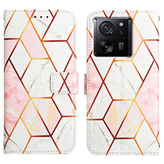 Custodia Portafoglio In Pelle Fantasia Modello Cover con Supporto YB4 per Xiaomi Mi 13T 5G Bianco