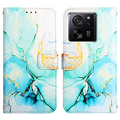 Custodia Portafoglio In Pelle Fantasia Modello Cover con Supporto YB4 per Xiaomi Mi 13T 5G Verde