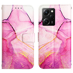 Custodia Portafoglio In Pelle Fantasia Modello Cover con Supporto YB4 per Xiaomi Poco X5 Pro 5G Rosa Caldo