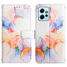 Custodia Portafoglio In Pelle Fantasia Modello Cover con Supporto YB4 per Xiaomi Redmi Note 12 4G Blu