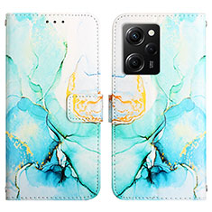 Custodia Portafoglio In Pelle Fantasia Modello Cover con Supporto YB4 per Xiaomi Redmi Note 12 Pro Speed 5G Verde