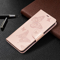 Custodia Portafoglio In Pelle Farfalla Cover con Supporto B13F per Samsung Galaxy S23 Plus 5G Oro