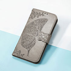 Custodia Portafoglio In Pelle Farfalla Cover con Supporto S01D per Huawei Honor 90 Lite 5G Grigio