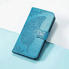 Custodia Portafoglio In Pelle Farfalla Cover con Supporto S01D per Huawei Honor Magic4 Lite 5G Blu