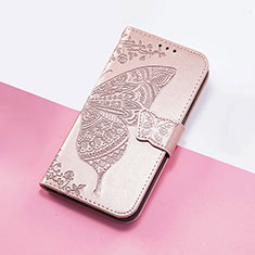 Custodia Portafoglio In Pelle Farfalla Cover con Supporto S01D per Huawei Nova 8 SE 4G Oro Rosa