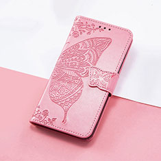Custodia Portafoglio In Pelle Farfalla Cover con Supporto S01D per Huawei Nova 9 SE Rosa Caldo