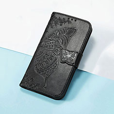 Custodia Portafoglio In Pelle Farfalla Cover con Supporto S01D per Huawei Nova Y90 Nero