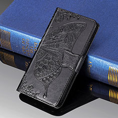 Custodia Portafoglio In Pelle Farfalla Cover con Supporto S01D per Samsung Galaxy S21 Ultra 5G Nero