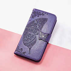 Custodia Portafoglio In Pelle Farfalla Cover con Supporto S01D per Xiaomi Redmi 12 4G Viola