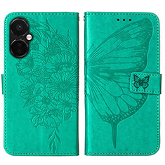 Custodia Portafoglio In Pelle Farfalla Cover con Supporto Y01B per OnePlus Nord N30 5G Verde